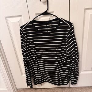 Black and White Striped Long Sleeve Shirt bundle